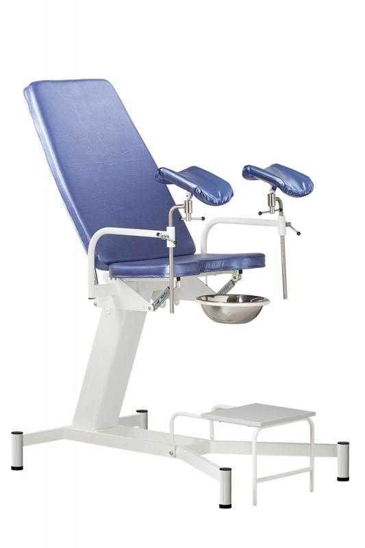 Кресло гинекологическое КГ-409-МСК с постоянной высотой и механической регулировкой спинки и сидения (код МСК-409)